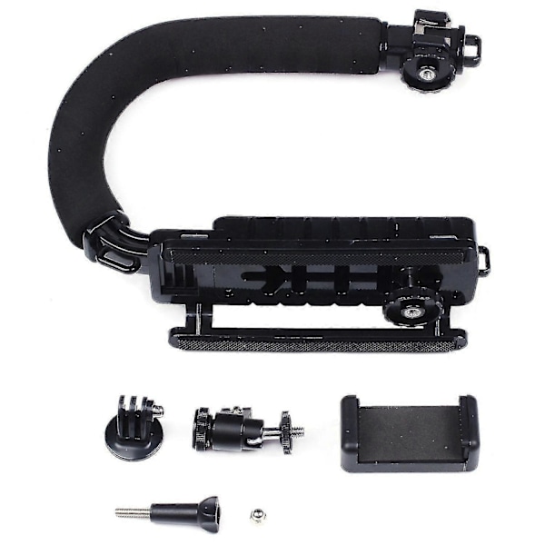 C Type Monopod Håndholdt Kamerastabilisator H Greb Flash Beslag Mount Adapter Hot Shoe Fo Zekai