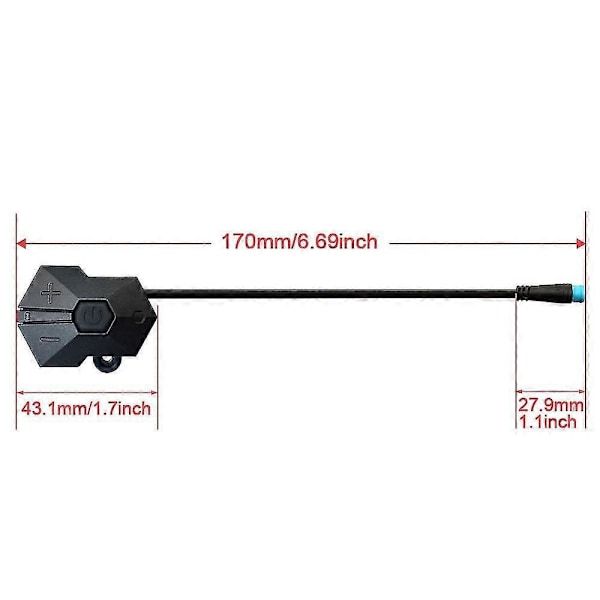 850C P850C Display Controller 4-stifts kompatibel med Comvertion Kit Panel Control Cykelreservdelar Ebike Tillbehör