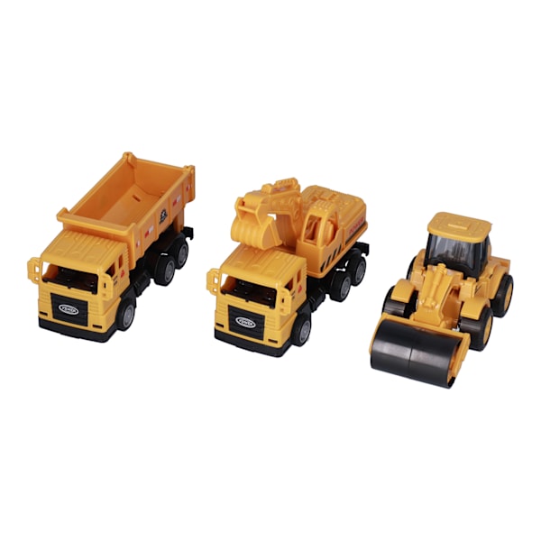 Inertial Construction Vehicle Toys Set med gravemaskine, vejrulle og bil til babyer og piger