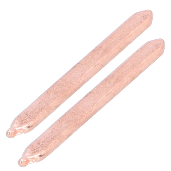 2 STK 80MM Termisk Ledende Messingrør DIY Laptop Notebook CPU GPU Køleplade Fladt Varmerør