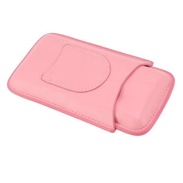 Cigar Case High End Nahka Muoti Kannettava Matkakotelo 3 Sikarille Vaaleanpunainen