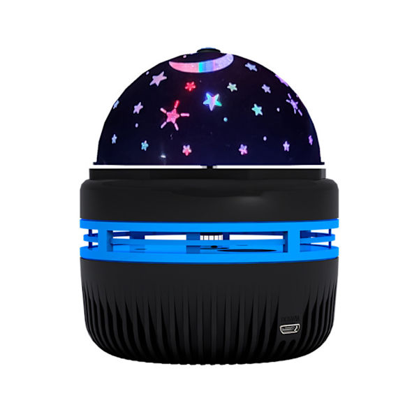 Stjärnhimmel nattlampa projektor för barn 360 graders rotation LED projektionslampa USB färgglada gipsophila lampor