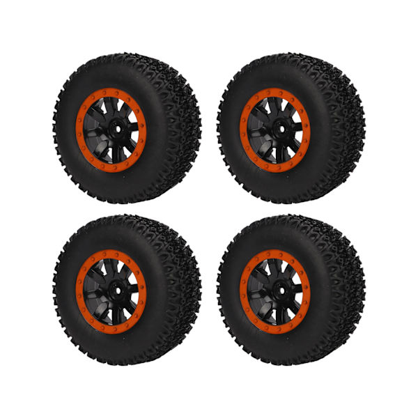 4 st Short Course Truck-däck 12 mm Hex RC Short Course Truck Gummidäck för Traxxas Slash för HPIOrange