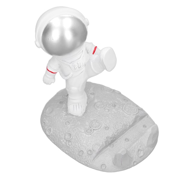 Mobiltelefonhållare Astronautform Utsökt Vacker Miljövänlig Fäste PrydnadSilver Astronaut Kick