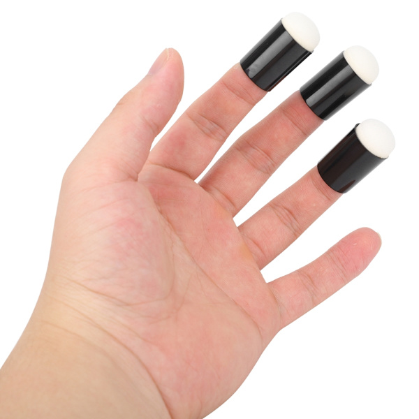 5 stk svampfingermalere for barn - fingermalingsverktøy i plast - pigmentkrittskit (5 stk pose)