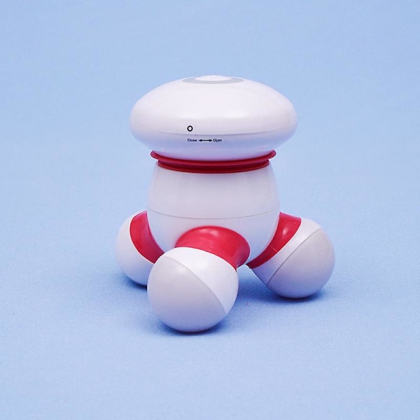 Mini vibrerende håndholdt massageapparat med LED-lys - perfekt til smertelindring i hånd, hoved, nakke, ryg, arm og ansigt