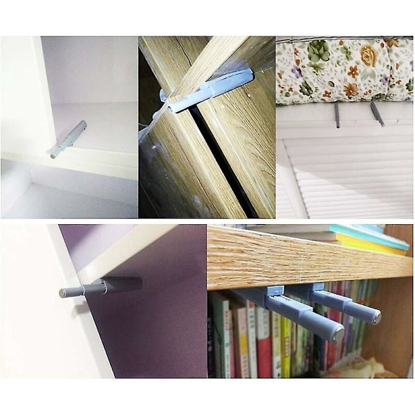 Aktivoi avataksesi magneettilukot Magneettiset ponnahduslukot avaavat ja sulkevat oven yksinkertaisella painalluksella (10 kpl) kokonaispituus 12cm vaaleanharmaa,