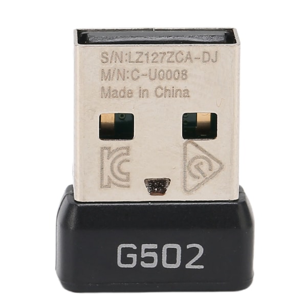 USB mottagare 2,4 GHz trådlös stabil signal Liten bärbar Slitstark ABS metallmusadapter för G502 LIGHTSPEED-mus