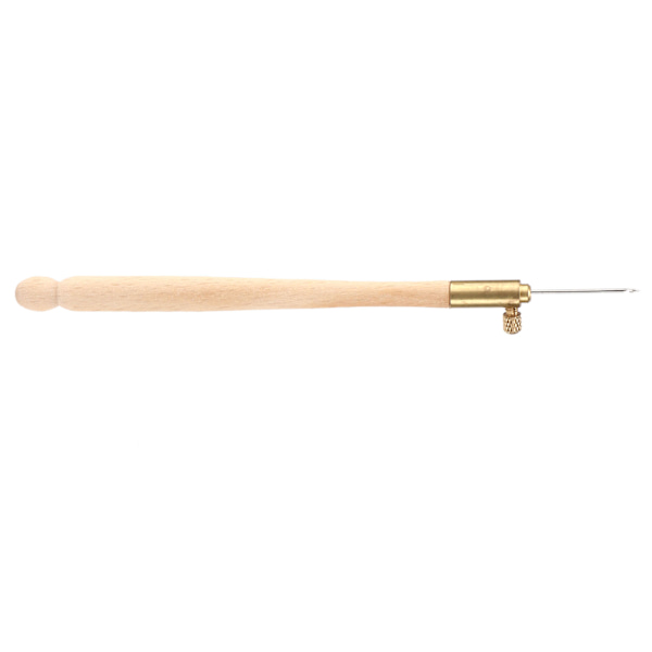Tambour-nål - Ergonomisk designet skridsikkert håndtag - Nem at bruge fransk broderi hækling med 3 nåle til syning DIY