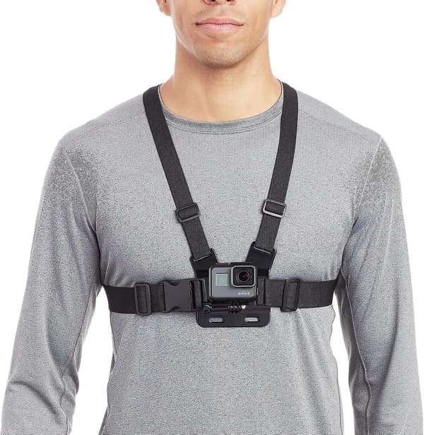 Sort Brystsele med GoPro Kamera Mount til Alle Modeller