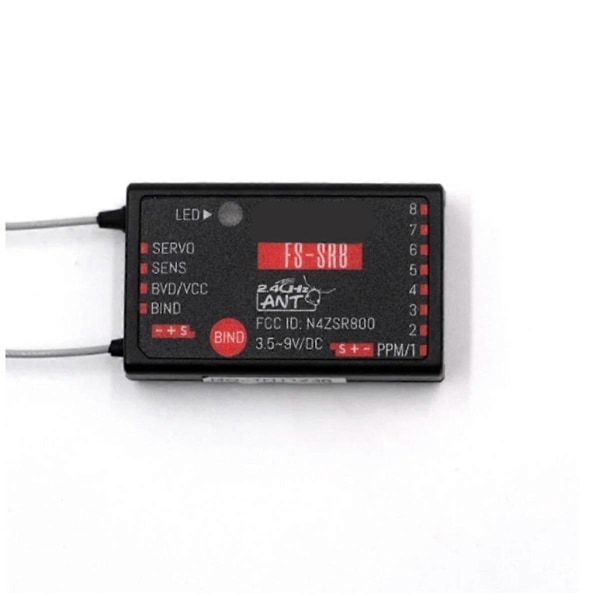 -SR8 2.4GHz ANT Mini Modtager Fjernbetjening RC Bil