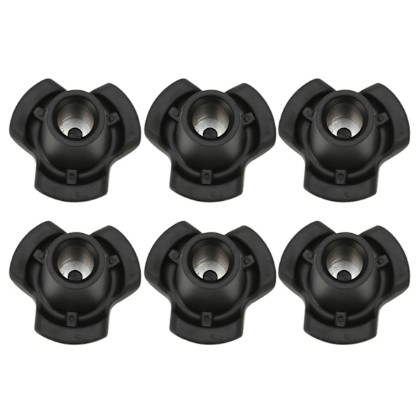 6 stk. Krykkefodbetræk Skridsikker Krykkebensspidser til Trekkingstav Stok Krykke Stole 16mm Indvendig Diameter