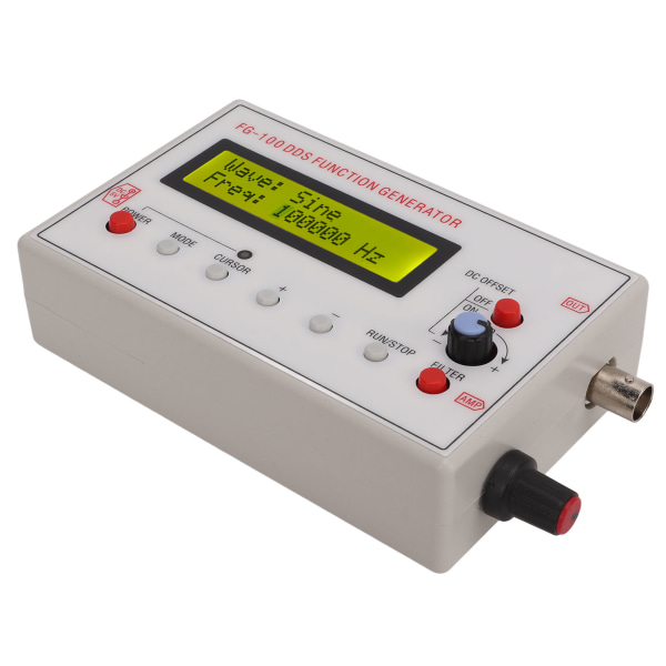 Signalgenerator DDS 1Hz‑500kHz Sinus 1Hz‑20kHz Fyrkant Sågtand Triangelvåg Tillbehör