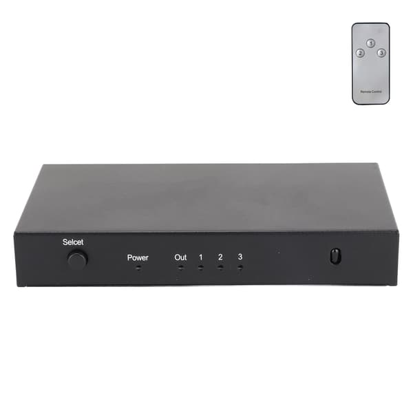 HD Multimedia Interface Switch 3 in 1 ut 3D 4K HD Video Splitter för PS3 Laptop 100‑240VUS-kontakt