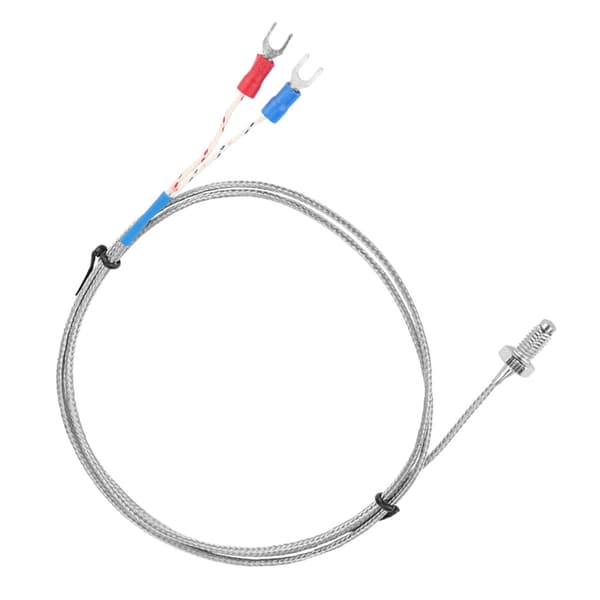 M6 Skruv Fin Gänga Typ K Termoelement Temperatursensor Kabel 0-400℃ (3 m)