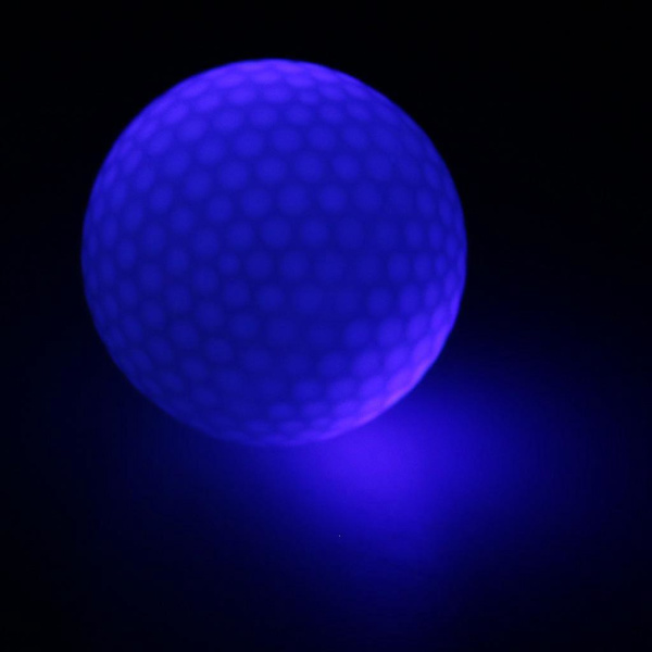 3 stk. selvlysende blå LED lysende golfbolde turneringsbolde