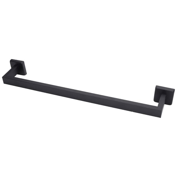Håndklædeholder Sort Rustfrit Stål Modedesign Høj Hårdhed Holdbar Stabil Nem Installation Håndklædestang