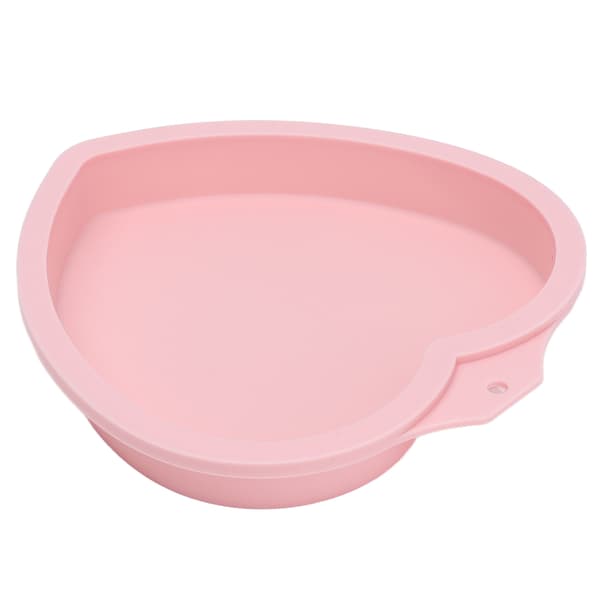 Hjemmekøkken Bageform Kageform Genanvendelig Silikone Bageform til Bageri Kagebutik Desserter Pink Hjerte