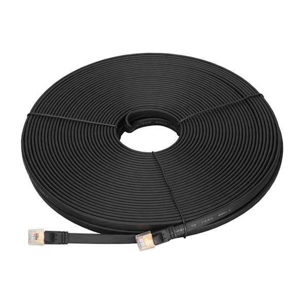 Cat8 Ethernet-kabel 40 Gbps transmissionshastighed 2000 Mhz højhastigheds internetkabel til pc-router til PS5 til PS3 30m