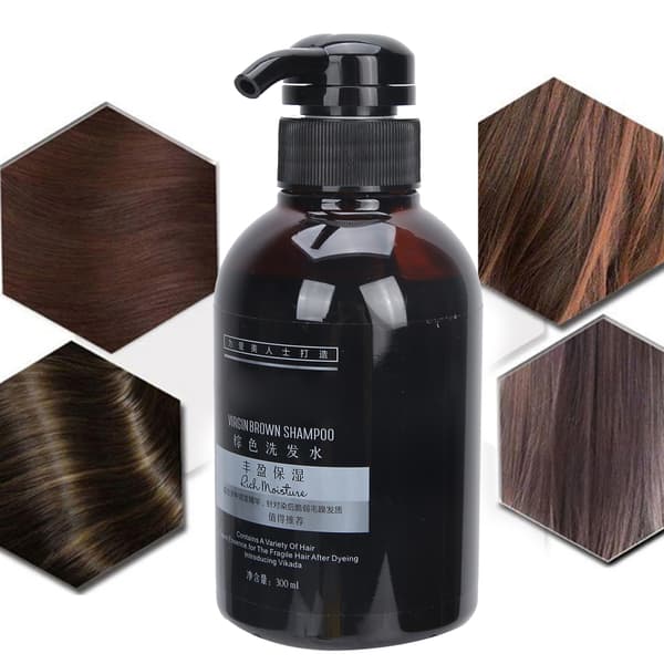 Vikada Color Lock Hårshampoo Nærende Farvebevarelse Nærende Balsam Brun