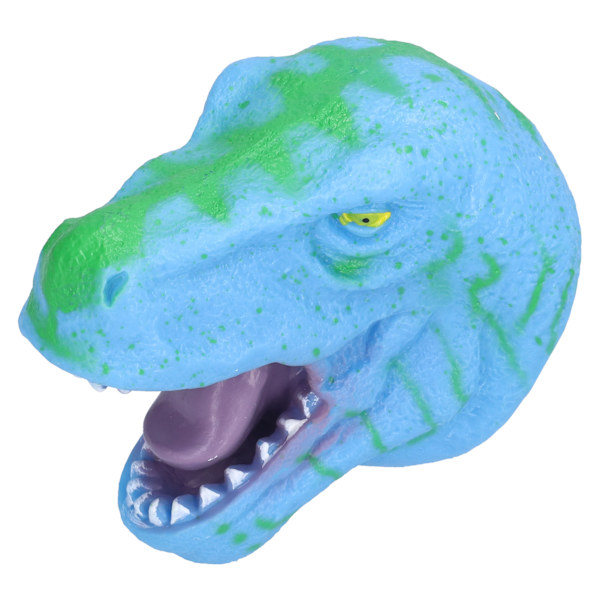 Dinosaur Hand Puppet Realistisk Mjuk Halloween Tyrannosaurus Rollspel Leksak för BarnBlå