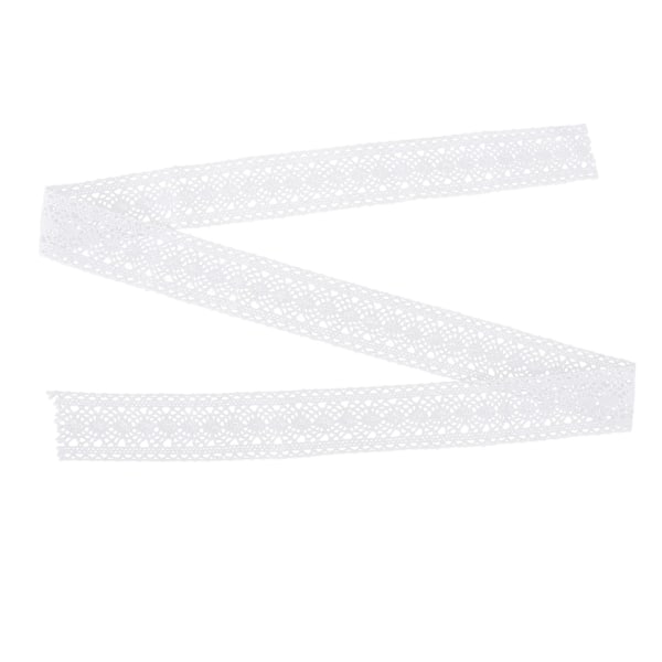 Spetskant DIY bomulls nät 4 cm bredd 10 meter elegant vit tyg spetsband för gardin kläder duk hantverk