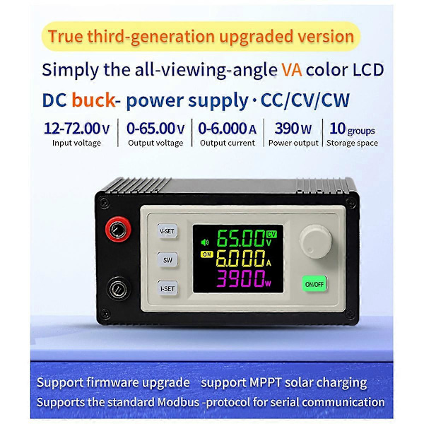 Konstant spænding og strøm Step-Down modul XY6506X (65V 6A 390W)
