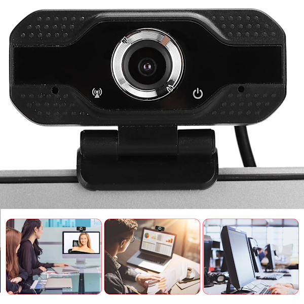 1080P stationær computerkamera USB onlineklassewebkamera med mikrofon
