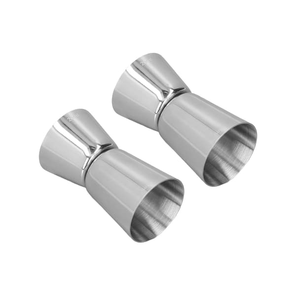 Cocktail Shaker Dobbelthodet Kopp Rett Kant Design Klassisk Stil Rustfritt Stål Drink Shaker