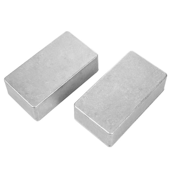 2 st 125B/1590N1 Aluminiumlåda gitarr stompbox & pedalkapsling