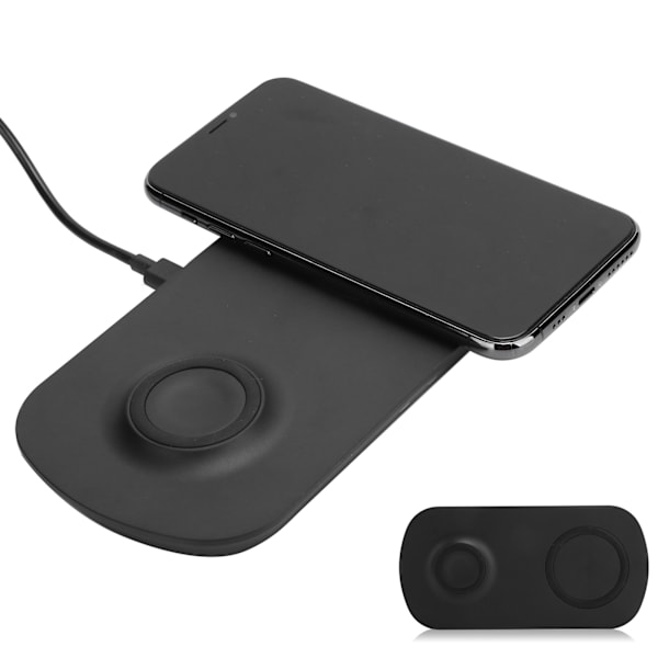 XDL‑WA08 Trådlös laddare för QI Bärbar Dubbel Snabbladdningsstation för iOS Telefon 12 11 X XS XR Klocka