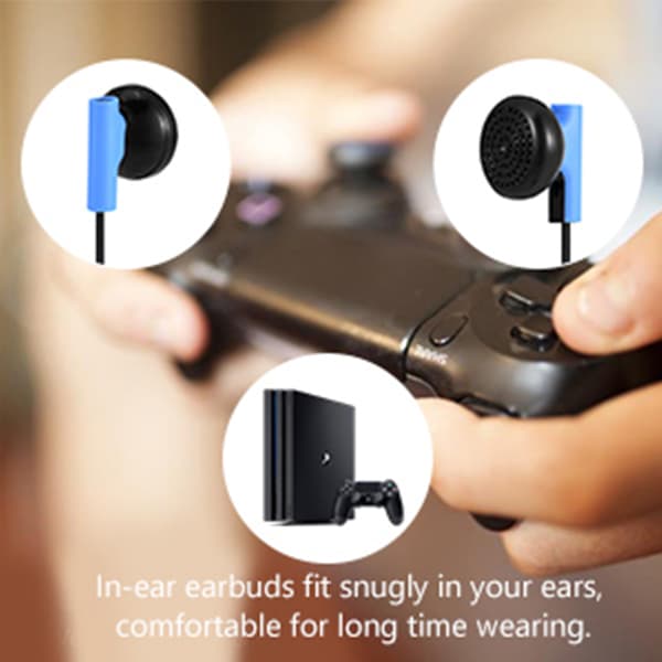 3,5 mm Gaming Øretelefon Headset m/ Mikrofon til Sony Playstation 4 PS4 Controller