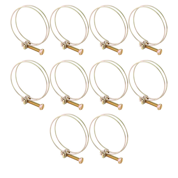 Justerbar dubbeltråds vattenslangrör klämma rörklämma VVS (28mm-32mm)
