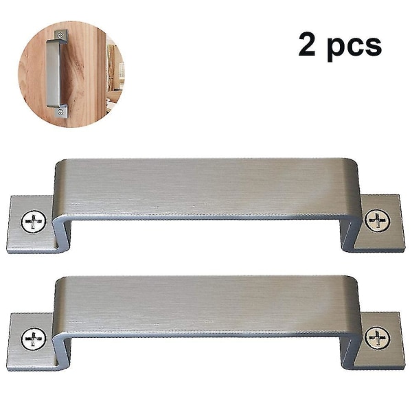 2 stk Nikkel skydedør Hardware Enkelt håndtag