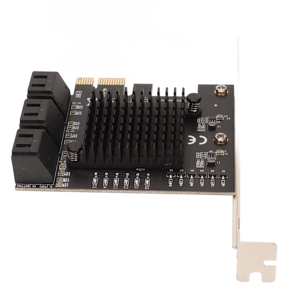 PCIE 3.0–6 -porttinen SATA-laajennuskortti 6 Gbps PCI Express X4 X8 X16 Plug and Play PCIE SATA Card 6 -portti Windowsille