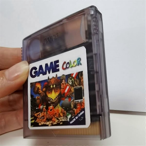 2000 IN 1 -peli Gameboy Color GB:lle, läpinäkyvä musta
