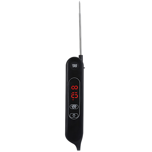 LED-kötttermometer Fällbar mattermometer Omedelbar avläsning för kök Matlagning Grillning BBQ