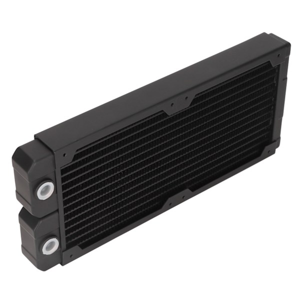 Vandkøling Radiator Rød Kobber Messing Stål G1/4 Gevind 14 Rør Hurtig Varmeafledning Computer Radiator Til 12cm Ventilator