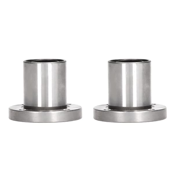 2 st Linjär Rörelse Lager Kula Rund Fläns Tillbehör Set Kit för Utrustning Maskin LMF20UU