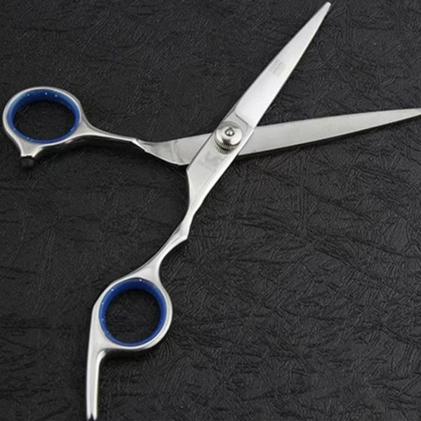Hårklippesaks i rustfrit stål, professionelle ergonomiske hårsakse til hjem og frisørsalon