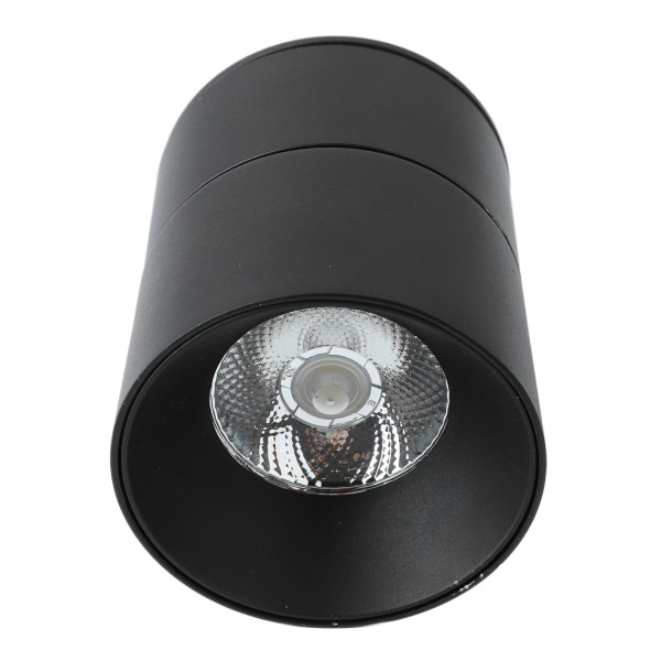 Overflatemontert antirefleks LED-taklys 110 til 240V sammenleggbar roterende spotlight for stue svart
