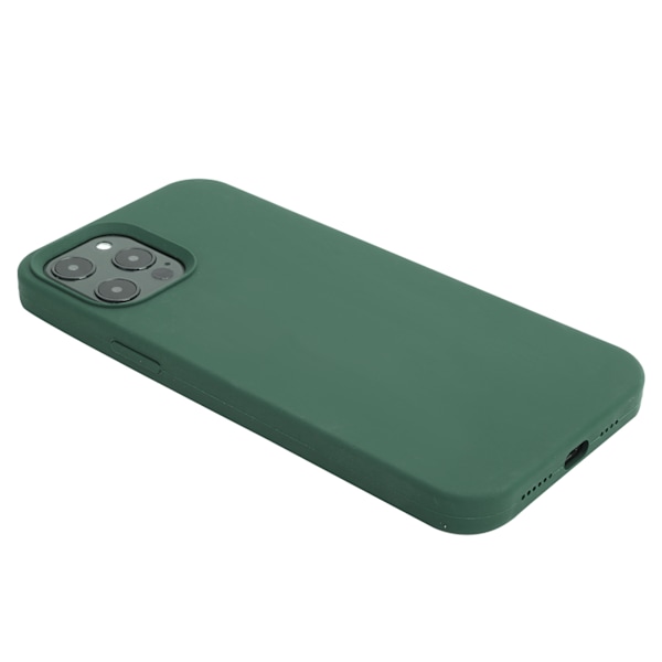 Nestekännykän kuori nestemäisestä silikonista, iskunkestävä puhelimen suojakotelo iPhone 12 ProMaxille, vihreä