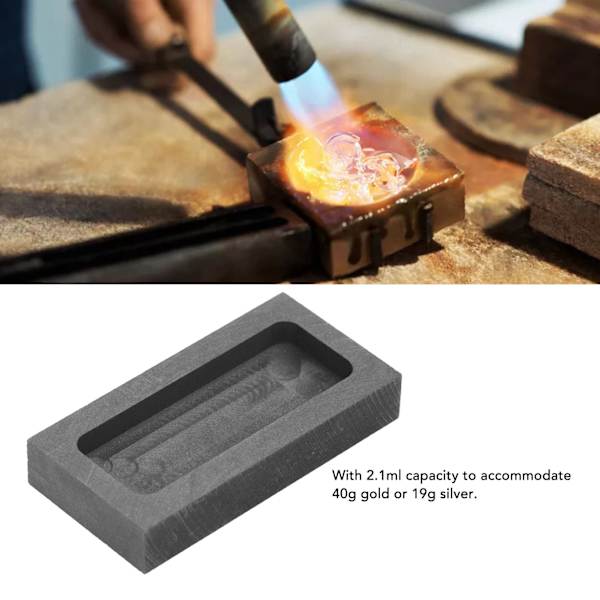 Form för gjutstång - 47,5x24x8mm intern, 40x15x4mm extern 47.5*24*8mm