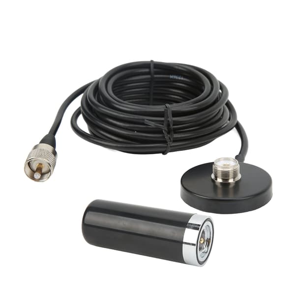 Bilradioantenne 136 til 174Mhz 400 til 480Mhz Dual Band Antenne Sort M Han Feeder Interface