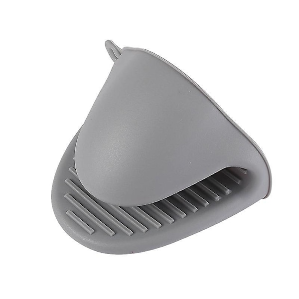 1 stk. Tykk Varmebestandig Silikon Grytevott for Matlaging, Baking, Grilling og BBQ (Grå)
