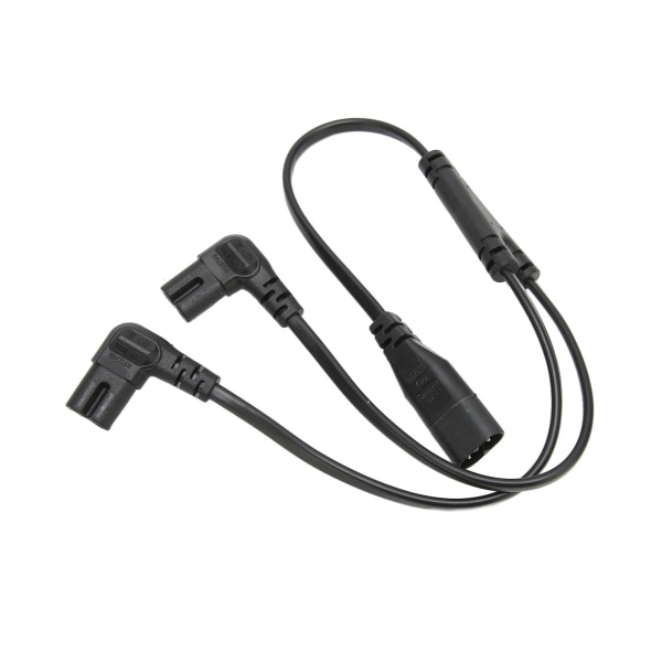 IEC320 C8 til dobbel C7-kabel hann til hunn 1 inn 2 ut AC-strømsdeler-kabel for LCD-skjerm skrivebordslampe 100‑250V