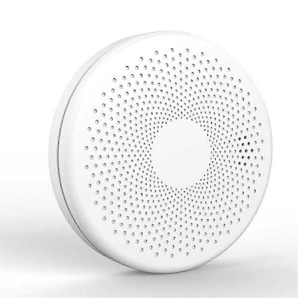 Smart WiFi rök- och kolmonoxiddetektor med APP-varningar, 2-i-1 brandlarm för hemsäkerhet, trådlös sensor White