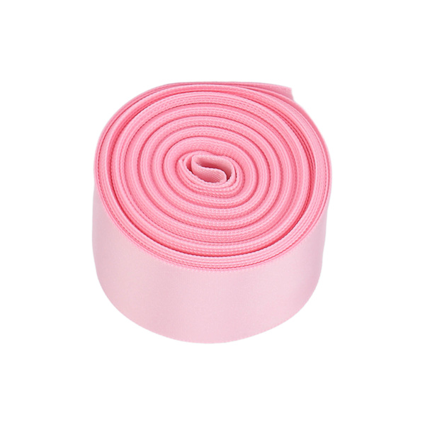 Dubbelsidigt satinband Party Bröllop DIY Polyesterband för presentinpackning Hårflätor Hantverk 1.5inPink