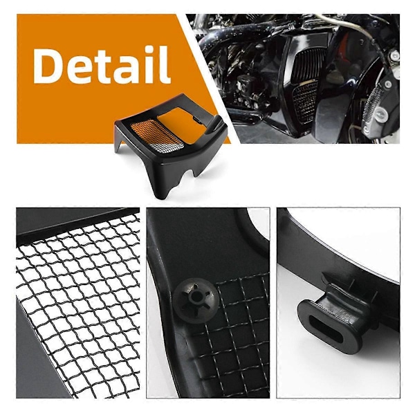 Hagespoiler til Harley 2017-2024 Touring Road King, Street Glide Sort43