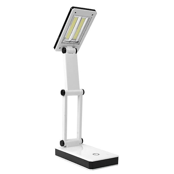 Super Lys Bærbar Skrivebordslampe med Berøringskontroll 3 Lysstyrkenivåer USB og Batteri Foldbar Reise Design